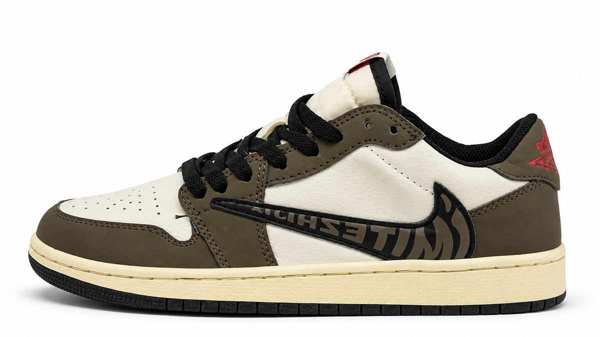 Air Jordan 1 Low kaki blanc noir