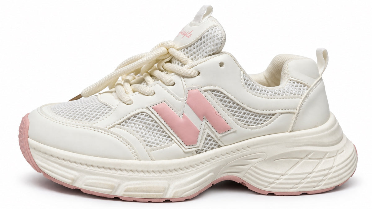 New Balance Chunky Blanc & Rose