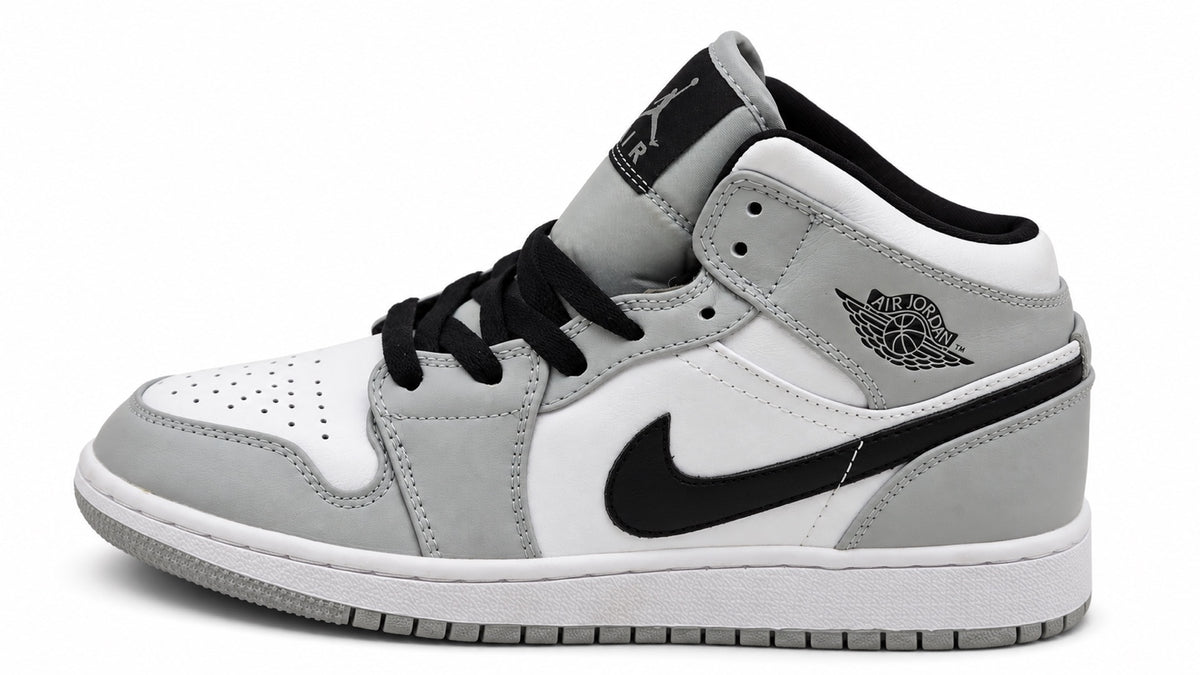 Air Jordan 1 Mid gris blanc noir
