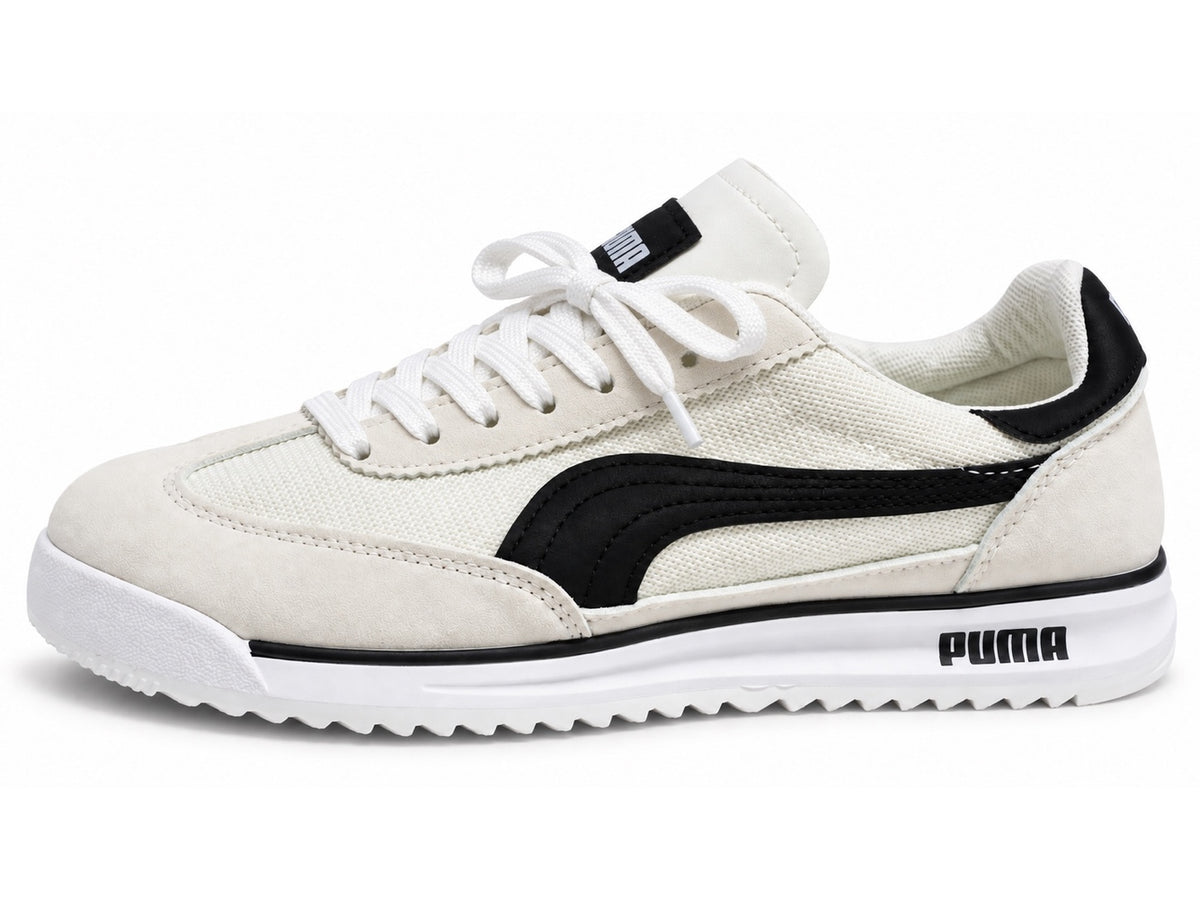 Puma sneakers homme blanc cassé et noir