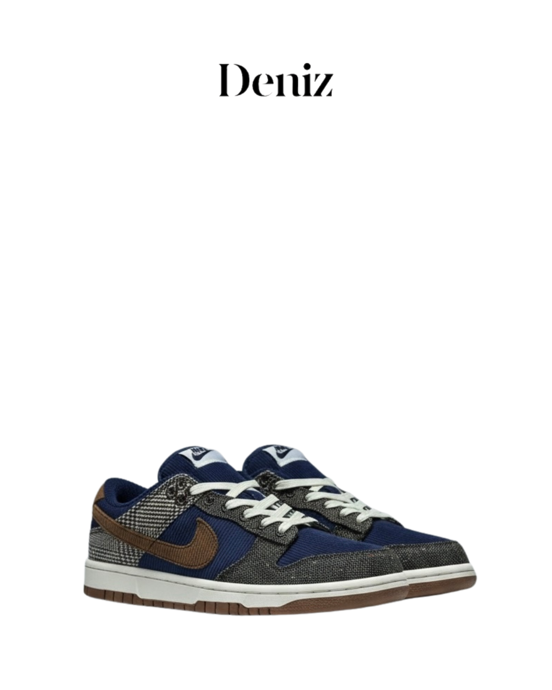 Nike Dunk Low Tweed Midnight Navy Corduroy 