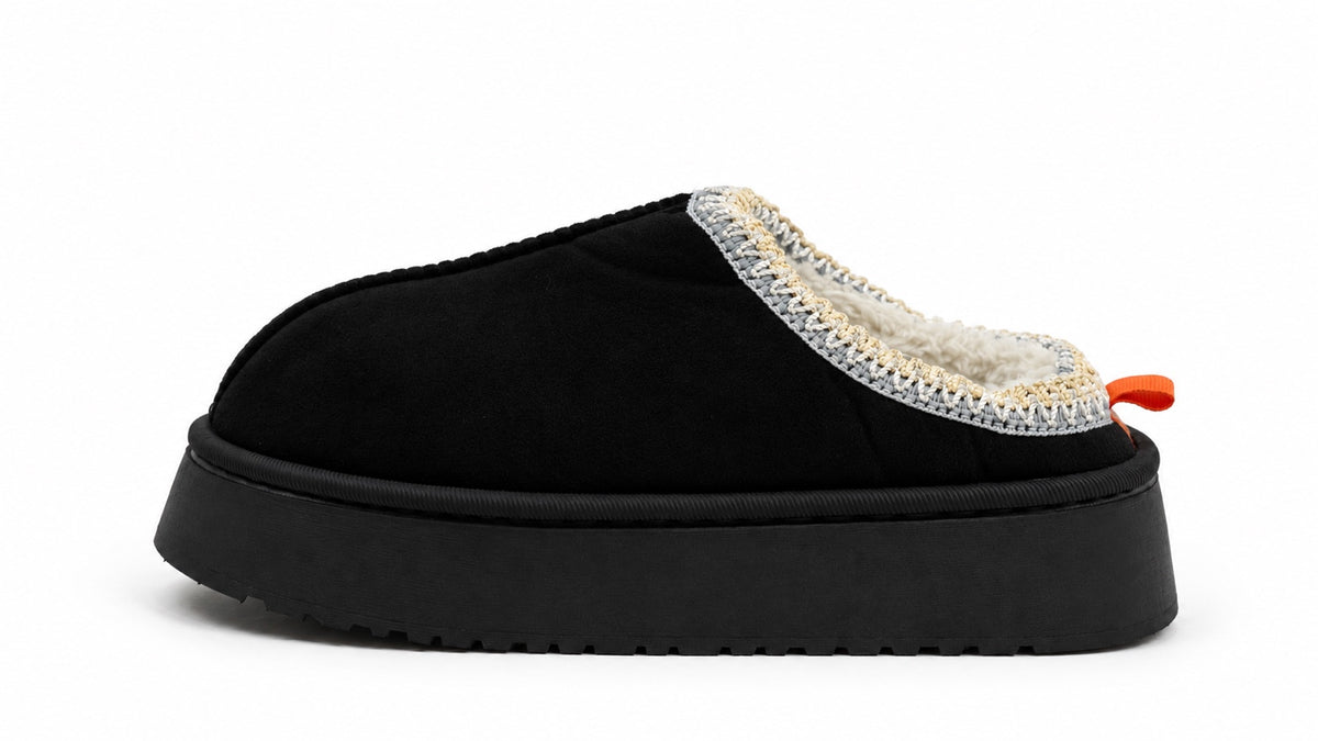 Sabots fourrés plateforme noir pointure 38-39