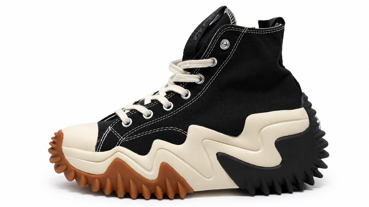 Sneakers montantes noires à semelle chunky pointure 39