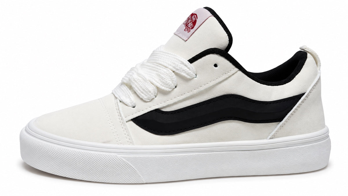 Vans Knu Skool Femme – Blanc Cassé & Noir